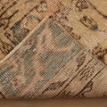 Vintage Isparta Turkish Runner Rug 2x6 ft — Orange & Beige Floral
