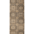 Vintage Kayseri Turkish Runner Rug 3x10 ft — Beige & Brown Geometric