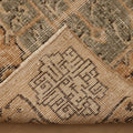 Vintage Isparta Turkish Runner Rug 2x6 ft — Beige & Brown Floral