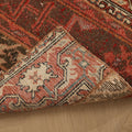 Vintage Malatya Turkish Runner Rug 2x8 ft — Red & Brown Patchwork