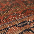 Vintage Konya Turkish Runner Rug 2x5 ft — Red & Brown Patchwork