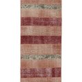 Vintage Malatya Turkish Runner Rug 2x5 ft — Red & Brown Patchwork