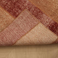 Vintage Malatya Turkish Runner Rug 2x5 ft — Red & Brown Patchwork