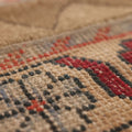 Vintage Malatya Turkish Runner Rug 2x5 ft — Beige & Brown Floral