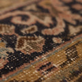Vintage Malatya Turkish Runner Rug 2x7 ft — Brown & Beige Patchwork