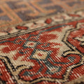Vintage Malatya Turkish Runner Rug 2x7 ft — Brown & Red Patchwork