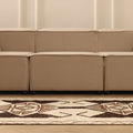 Vintage Southeastern Persian Style Runner Rug 3x13 ft — Beige & Brown Geometric