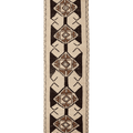 Vintage Southeastern Persian Style Runner Rug 3x13 ft — Beige & Brown Geometric
