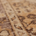 Vintage Isparta Turkish Runner Rug 2x10 ft — Beige & Brown Floral