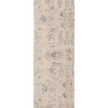 Vintage Isparta Turkish Runner Rug 2x9 ft — Beige & Gray Floral