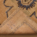 Vintage Manisa Turkish Runner Rug 2x10 ft — Beige & Blue Floral