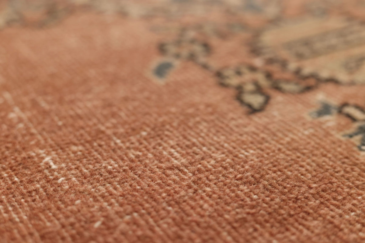 Vintage Isparta Turkish Runner Rug 2x7 ft — Red & Beige Floral