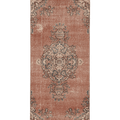 Vintage Isparta Turkish Runner Rug 2x7 ft — Red & Beige Floral