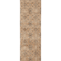 Vintage Isparta Turkish Runner Rug 3x10 ft — Orange & Beige Floral