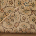 Vintage Isparta Turkish Runner Rug 2x11 ft — Beige & Brown Floral