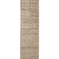 Vintage Isparta Turkish Runner Rug 2x11 ft — Beige & Brown Floral