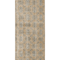 Vintage Isparta Turkish Runner Rug 2x7 ft — Beige & Blue Floral