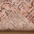 Vintage Isparta Turkish Area Rug 5x8 ft — Pink & Beige Floral
