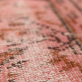 Vintage Isparta Turkish Area Rug 5x8 ft — Pink & Beige Floral