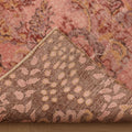 Vintage Isparta Turkish Area Rug 6x9 ft — Pink & Brown Floral
