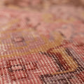 Vintage Isparta Turkish Area Rug 6x9 ft — Pink & Brown Floral