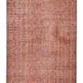 Vintage Isparta Turkish Area Rug 6x9 ft — Red & Brown Floral
