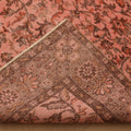 Vintage Isparta Turkish Area Rug 7x10 ft — Pink & Brown Floral