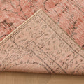 Vintage Isparta Turkish Area Rug 5x8 ft — Pink & Red Floral