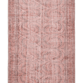 Vintage Isparta Turkish Area Rug 5x8 ft — Pink & Red Floral