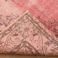 Vintage Isparta Turkish Area Rug 6x8 ft — Pink Floral