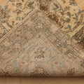 Vintage Isparta Turkish Area Rug 6x10 ft — Orange & Blue Floral