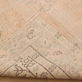 Vintage Isparta Turkish Area Rug 6x9 ft — Beige & Orange Floral