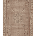 Vintage Isparta Turkish Area Rug 6x10 ft — Beige & Brown Floral
