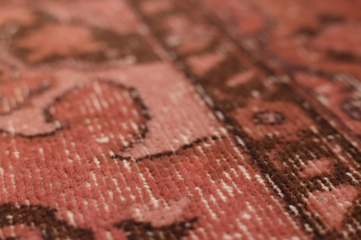 Vintage Isparta Turkish Area Rug 7x10 ft — Red Overdyed