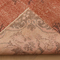 Vintage Isparta Turkish Area Rug 5x9 ft — Red & Pink Floral