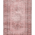 Vintage Manisa Turkish Area Rug 5x8 ft — Pink Floral
