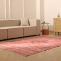 Vintage Isparta Turkish Area Rug 6x8 ft — Red Overdyed