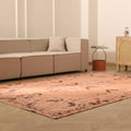 Vintage Isparta Turkish Area Rug 6x10 ft — Orange & Brown Floral
