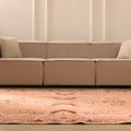 Vintage Isparta Turkish Area Rug 6x10 ft — Orange & Brown Floral