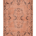 Vintage Isparta Turkish Area Rug 6x10 ft — Orange & Brown Floral