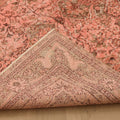 Vintage Isparta Turkish Area Rug 5x8 ft — Pink & Brown Distressed