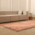 Vintage Isparta Turkish Area Rug 5x9 ft — Pink & Brown Floral