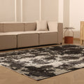 Vintage Isparta Turkish Area Rug 7x10 ft — Gray & Beige Distressed