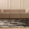 Vintage Isparta Turkish Area Rug 7x10 ft — Gray & Beige Distressed