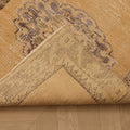 Vintage Manisa Turkish Runner Rug 2x10 ft — Beige & Blue Floral