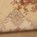 Vintage Isparta Turkish Runner Rug 2x4 ft — Beige & Red Floral