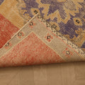 Vintage Manisa Turkish Runner Rug 2x10 ft — Orange & Blue Distressed