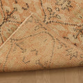 Vintage Manisa Turkish Runner Rug 2x10 ft — Beige & Brown Geometric