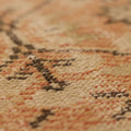 Vintage Manisa Turkish Runner Rug 2x10 ft — Beige & Brown Geometric