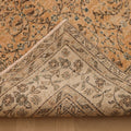 Vintage Isparta Turkish Area Rug 7x10 ft — Orange & Beige Floral